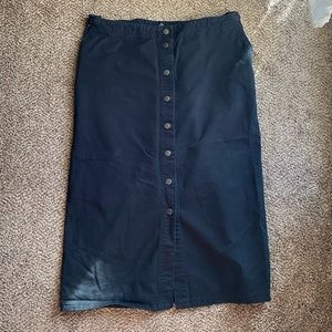 🍊Black Button Down Ralph Lauren Denim Skirt